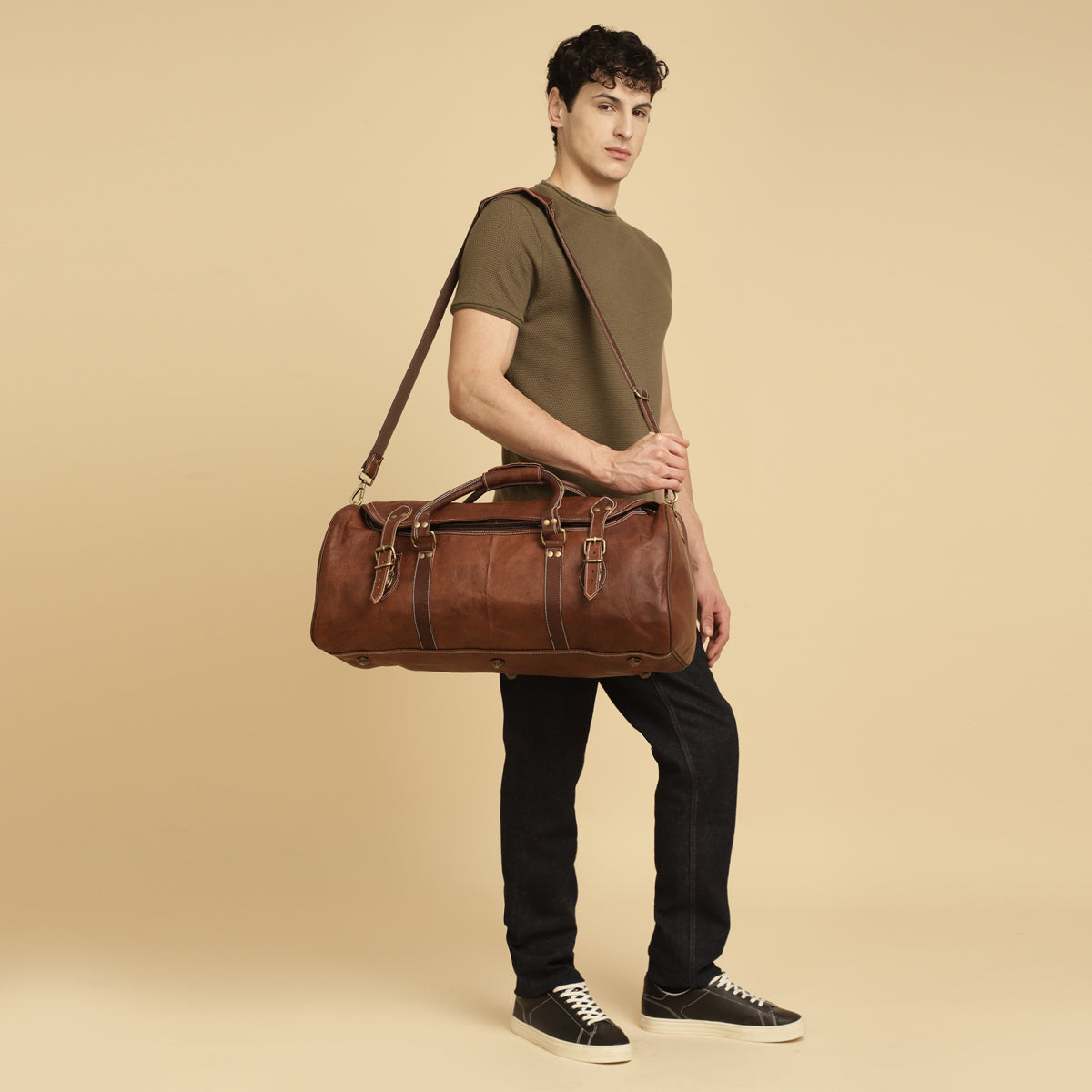 011 Leather Duffel Bag