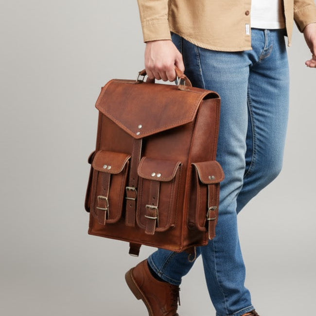 013A Leather Backpack (Copy)