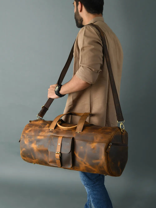 002 Leather Nomad XL Duffle