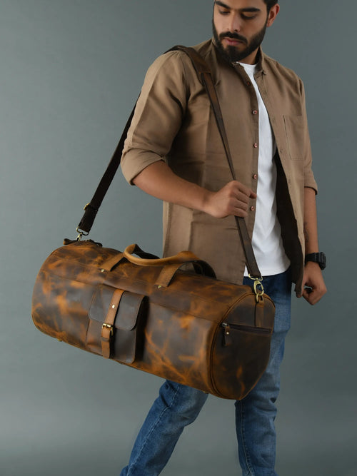 002 Leather Nomad XL Duffle